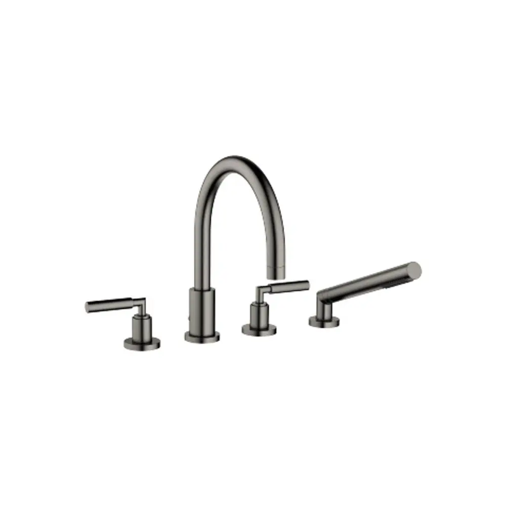 Dornbracht-TARA.-Wannen-Vierlochbatterie-Ausladung 220mm-Dark Platinum gebürstet, 27512882-99 Galeriebild 1